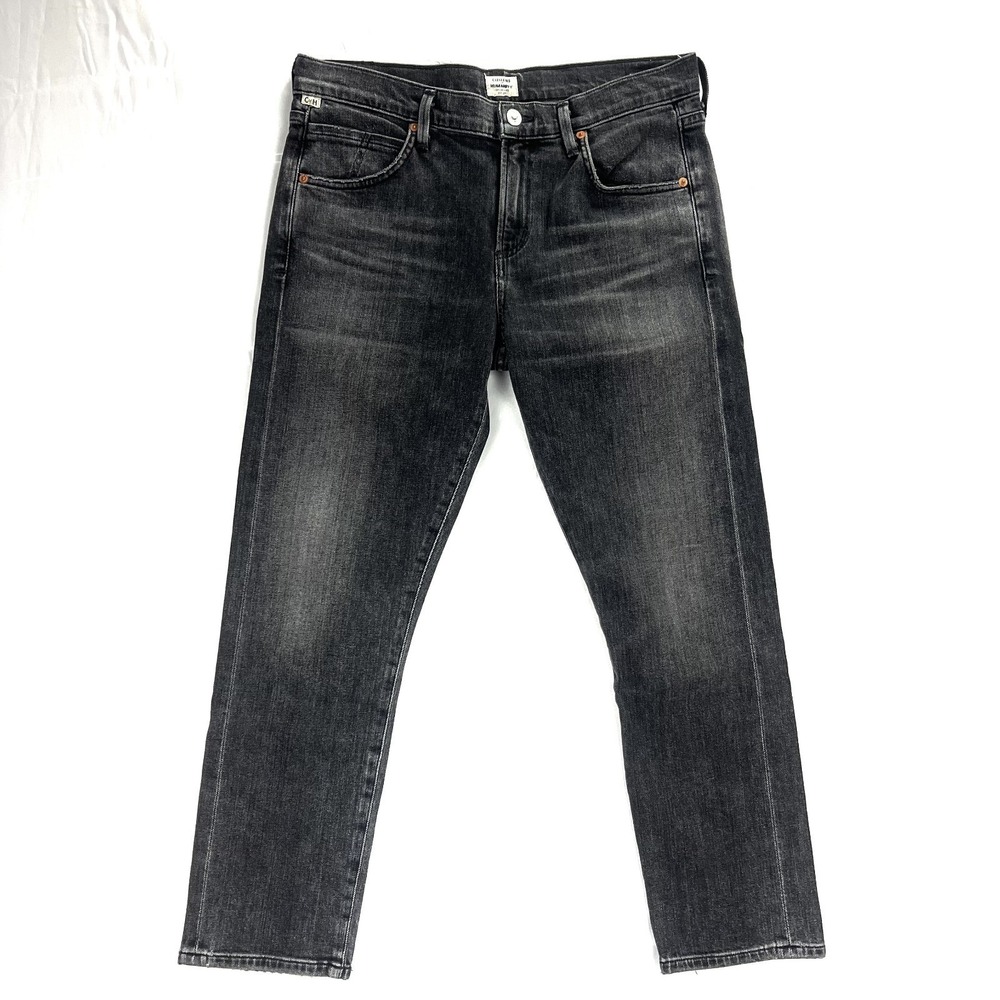 GUC Citizens of Humanity Elsa Womens 29 Black Slim Fit Mid Rise Crop Jeans